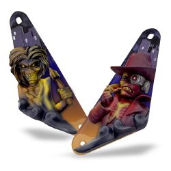 Iron Maiden Custom Hand Painted Eddie Slingshot 3D Sculpture Set
